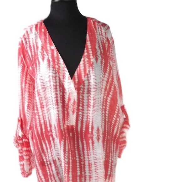 Grand & Greene Womens Size 3X Top Blouse Orange - Picture 6 of 8